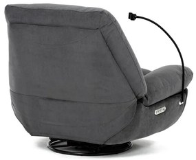 Elektromos vezérlésű szürke szövet dönthető fotel. TV-7081 GREY2