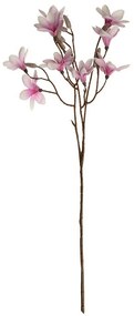 Magnólia ága lila 70 cm magas. 9 virág és bimbó.