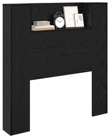 Fejtámla polcokkal Fekete tölgy 100 x 15 x 103,5 cm Faanyag