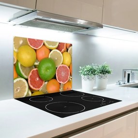 Üveg vágódeszka Citrusfélék 60x52 cm