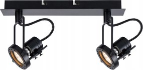 Lámpa díszléc fekete Fiji fém