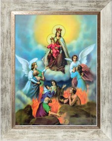 Istenanya Kapitulátor Vallásos Kép Fehér Díszkeretben 30X40