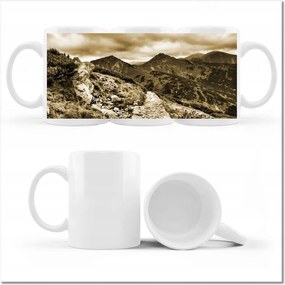 Bögre fényképpel Tátra Lengyel hegyek Kilátás