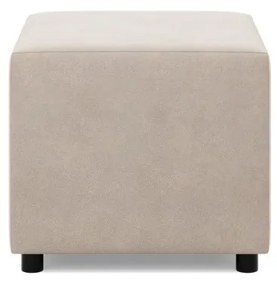 Zeus puff, bársony, 50x50, bézs