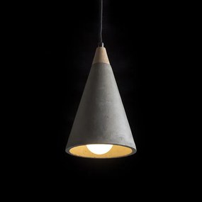 RENDL HEIDI závěsná beton/dřevo 230V LED E27 11W