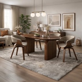 Kihúzható étkezőasztal 100–300 cm méretben, dió színben DANTE