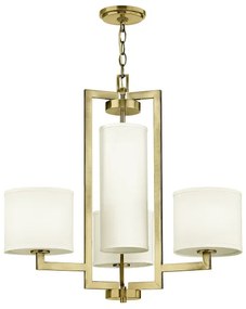 Hinkley HK-HAMPTON4-BB - Láncos csillár HAMPTON 4xE27/60W/230V arany