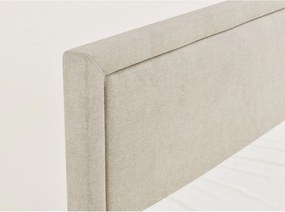 Bézs ágyneműtartós boxspring ágy 180x200 cm Fresco – Maison de Rêve