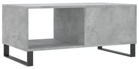 betonszürke szerelt fa dohányzóasztal 90 x 50 x 40 cm