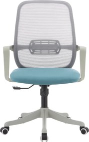 Irodai szék, szürke/kék, DERVIN