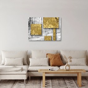 Kép - Arany négyzetek N⁰3 (70x50 cm)