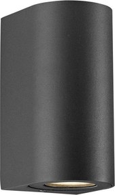 NORDLUX 49721003 CANTO Modern Kültéri Fali Lámpa Fekete GU10 IP44