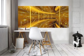 Fotótapéta Arany alagút perspektíva geometria fény illúzió 250x104 +ragasztó
