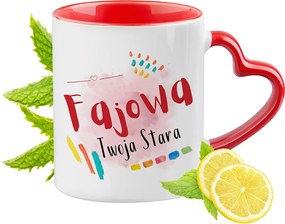 Régi, szív alakú füllel, nyomott mintás ajándék