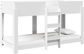 vidaXL Szükidő ágy Fehér 100 x 200 cm Faanyag