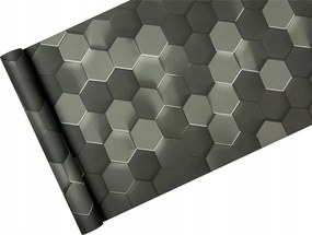 Geometriai tapéta 3d grafit Méhsejt