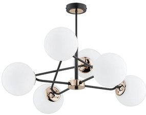 Csillár rúdon SAGITO 6xE14/10W/230V arany