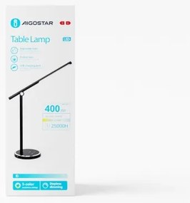 Aigostar - LED Dimmelhető érintős asztali lámpa LED/8W/230V 3000-6000K fekete
