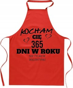 Konyhai kötény Ajándék Szeretlek 365 nap az évben Valentin nap Ajándék