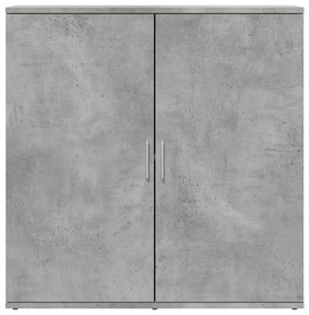 betonszürke szerelt fa tálalószekrény 79 x 38 x 80 cm