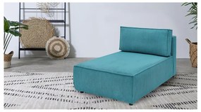Kék kordbársony kanapé modul (variálható) Nihad modular – Bobochic Paris