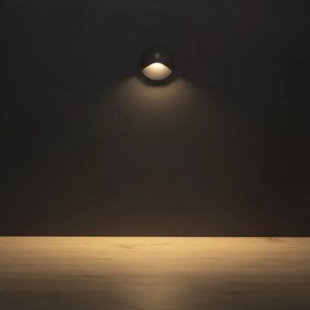 Kanlux 39125 - EXIN LED lépcsőlámpa mozgásérzékelővel, 2,5W/230V, 3000K, IP65, antracit, kerek