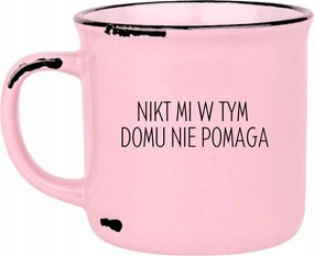 Bögre Rózsaszín Retro Ajándék Vicces Anyák Napja Senki Sem Segít Nekem