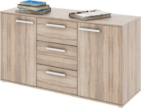 Komód, DTD laminált, tölgy sonoma, DUNAJ TYP11