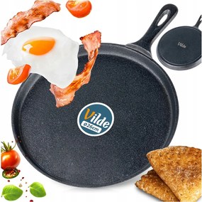 Öntöttvas palacsintasütő palacsinta omlett tortilla pizza alacsony 28 cm