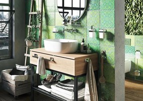 BISK Erga Tore, 1 horgos törülközőtartó, króm, ERG-07819