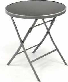 GARTHEN Kerti garnitúra két székből 1 üvegasztal acél