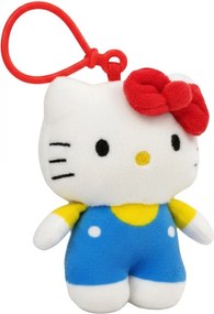 Hello Kitty Blue Dress 3D plüss figura akasztóval, táskadísz 13 cm