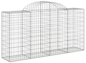 14 db íves horganyzott vas gabion kosár 200x50x100/120 cm