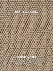 Natúr színű kézi szövésű gyapjú szőnyeg 120x170 cm Richmond Diana – Ted Baker