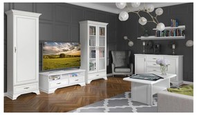 TV asztal + szekrény Kuito RTV2S (alpesi fehér). 1119551