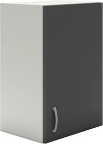 Benita 1 ajtós Felső konyhaszekrény Antracit-Fehér 40x30x60 cm