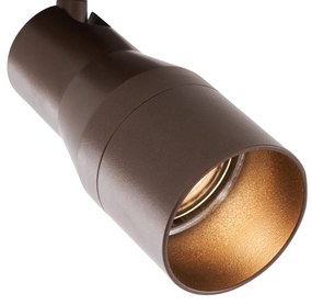 Modern mennyezeti spotlámpa sötét bronz GU10 50 mm kerek - Stanley
