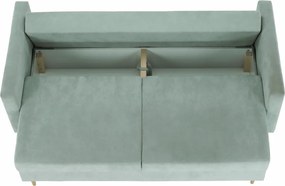 Szófa kinyitható, mentol anyag Queens, AURELIA