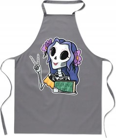 Konyhai kötény dia de muertos cooking koponya főzés