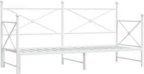vidaXL fehér kanapéágy fiókkal matrac nélkül 75x190 cm