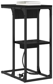 Éjjeli asztal Fekete tölgy 41.5 x 26 x 60.5 cm Faanyag