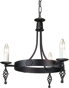 Elstead klasszikus csillár belfry fekete elsby3-black