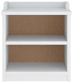 SANDNES fehér tömör fenyőfa előszobapad 45x40x50 cm