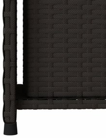 fekete polyrattan kerti tárolószekrény 50 x 55 x 115 cm