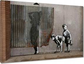 Vászonkép 120x80 Banksy Fiúk Zuhany