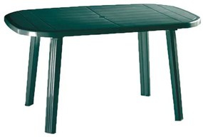 Franca 6 személyes ovális kerti asztal Zöld