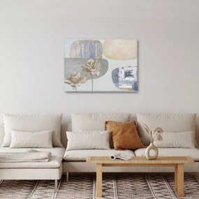 Kép - Festészet virágokkal és textúrákkal (70x50 cm)