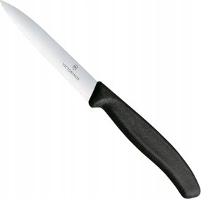 Zöldségvágó Kés Fogazott Pengével 100/212 MM Fekete