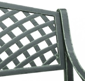 zöld öntött alumínium kerti pad 102 cm