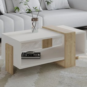 Meleni - White, Sapphire Oak